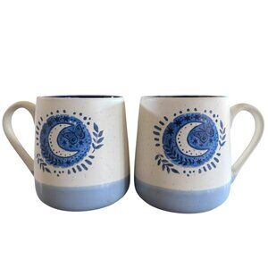 DwellStudio Stay Wild Moon Child Mug Set Oversized 21 oz.Moon Graphics stoneware